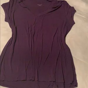 merona purple tee